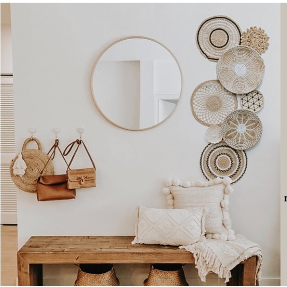 SET: NWT SEAGRASS WALL HANGINGS / DECOR Beach Boho Vibe Natural Set of 3